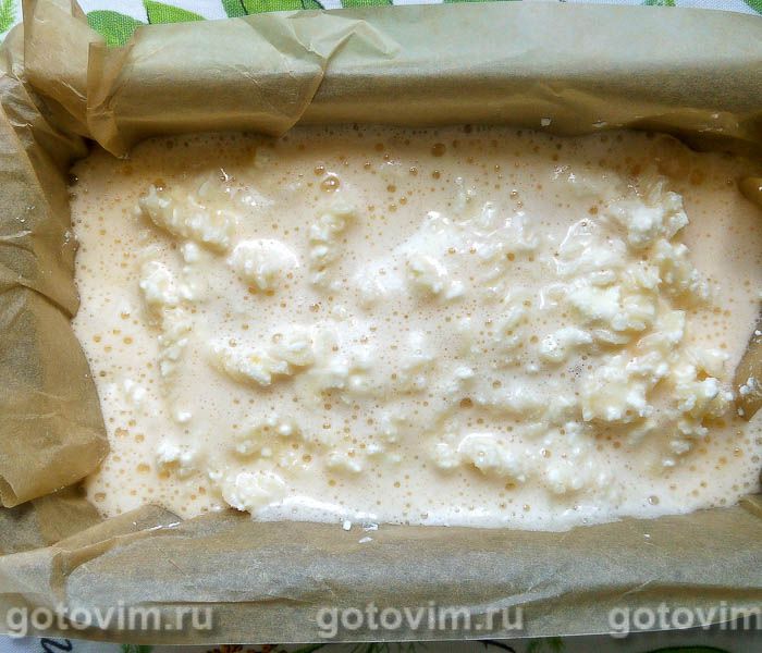 Фотографии рецепта Макаронная запеканка с творогом и бананами, 07 Макаронная запеканка с творогом и бананами, Шаг 07