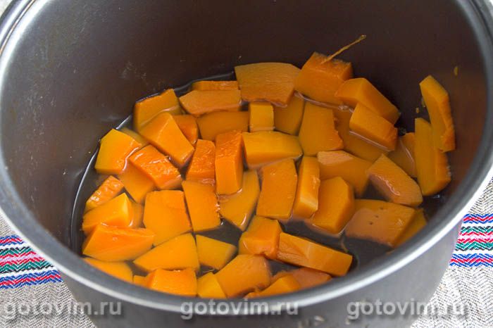 Фотографии рецепта Тыквенная каша с кус-кусом (в мультиварке), 01 Тыквенная каша с кус-кусом (в мультиварке), Шаг 01