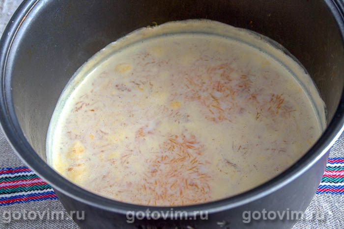 Фотографии рецепта Тыквенная каша с кус-кусом (в мультиварке), 04 Тыквенная каша с кус-кусом (в мультиварке), Шаг 04