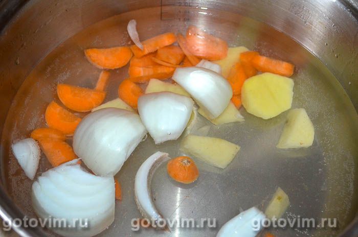 Фотографии рецепта Уха из головы и хвоста лосося, 03 Уха из головы и хвоста лосося, Шаг 03