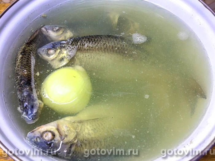Фотографии рецепта Уха из свежего чебака, 05 Уха из свежего чебака, Шаг 05