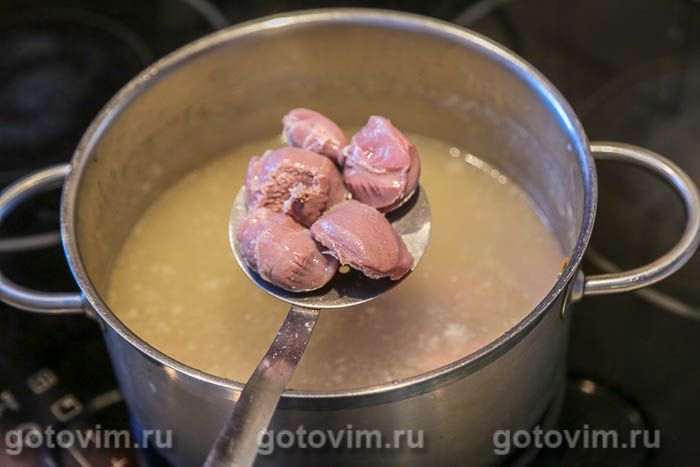 Фотографии рецепта Утиные желудки с морковью по-корейски и соевым соусом, 01 Утиные желудки с морковью по-корейски и соевым соусом, Шаг 01