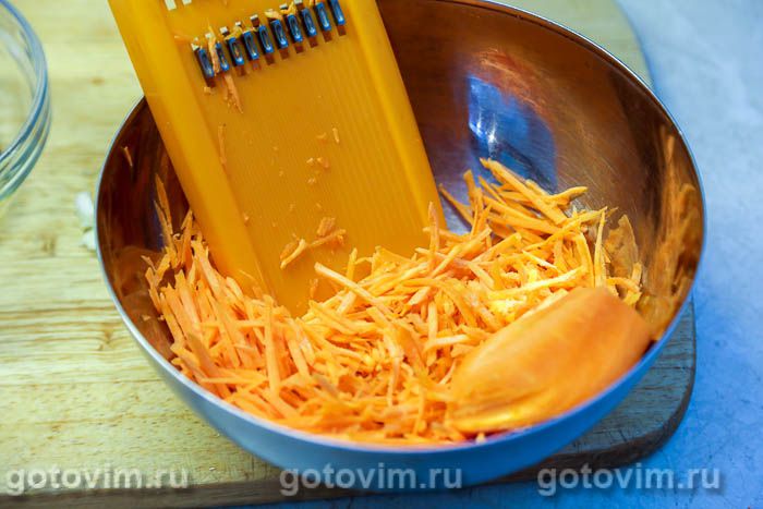 Фотографии рецепта Утиные желудки с морковью по-корейски и соевым соусом, 03 Утиные желудки с морковью по-корейски и соевым соусом, Шаг 03