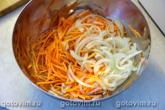 Фотографии рецепта Утиные желудки с морковью по-корейски и соевым соусом, 04 Утиные желудки с морковью по-корейски и соевым соусом, Шаг 04