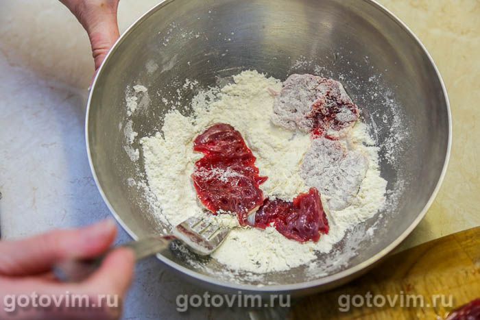 Фотографии рецепта Утиные желудочки, жаренные в яйце и муке, 04 Утиные желудочки, жаренные в яйце и муке, Шаг 04