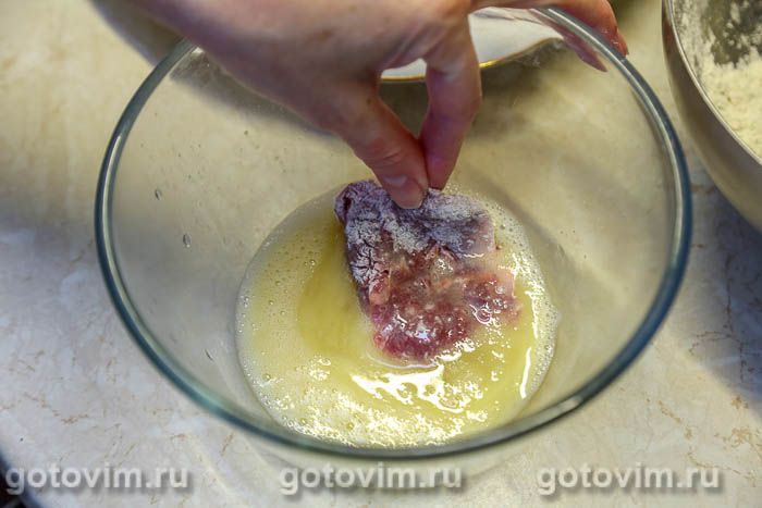 Фотографии рецепта Утиные желудочки, жаренные в яйце и муке, 05 Утиные желудочки, жаренные в яйце и муке, Шаг 05