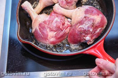 Фотографии рецепта Утиные ножки с брусничным соусом, 02 Утиные ножки с брусничным соусом, Шаг 02