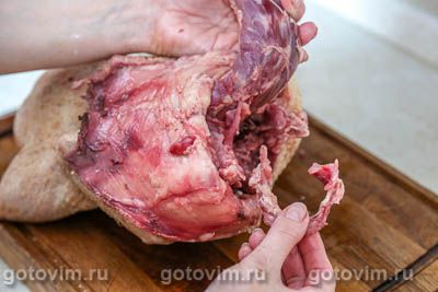 Фотографии рецепта Утка с яблоками (без костей), 02 Утка с яблоками (без костей), Шаг 02