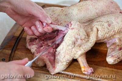 Фотографии рецепта Утка с яблоками (без костей), 05 Утка с яблоками (без костей), Шаг 05