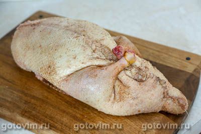 Фотографии рецепта Утка с яблоками (без костей), 10 Утка с яблоками (без костей), Шаг 10