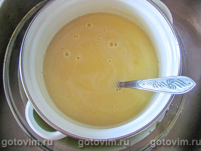 Фотографии рецепта Ванильное мороженое на желтках, 03 Ванильное мороженое на желтках, Шаг 03