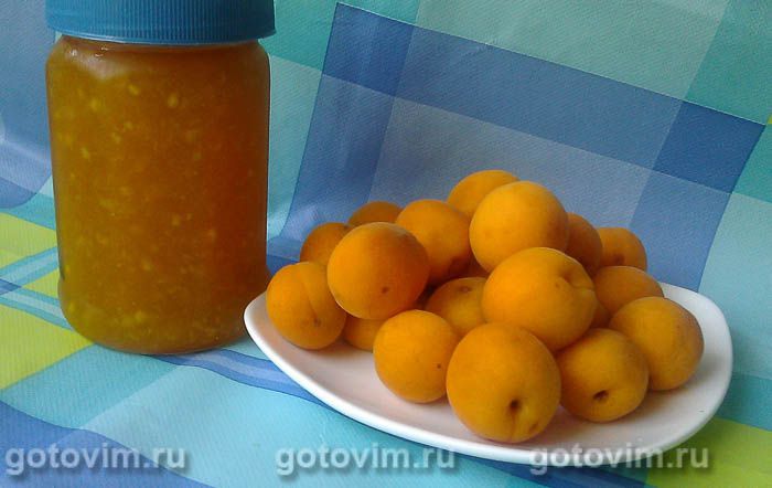 Фотографии рецепта Абрикосовое варенье с цитрусами (без варки), 05 Абрикосовое варенье с цитрусами (без варки), Шаг 05