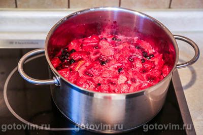 Фотографии рецепта Варенье из черноплодной рябины с яблоками, 07 Варенье из черноплодной рябины с яблоками, Шаг 07