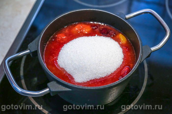 Фотографии рецепта Варенье из желтой алычи и сливы, 04 Варенье из желтой алычи и сливы, Шаг 04