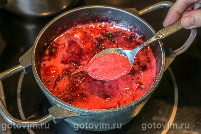 Фотографии рецепта Варенье из желтой алычи и сливы, 05 Варенье из желтой алычи и сливы, Шаг 05