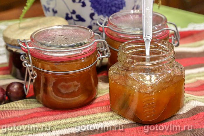 Варенье из желтой сливы с агаром. Фотография рецепта Варенье из желтой сливы с агаром. Фотография рецепта