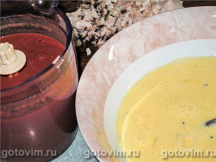 Фотографии рецепта Вареная печеночная колбаса (из куриной печени), 03 Вареная печеночная колбаса (из куриной печени), Шаг 03