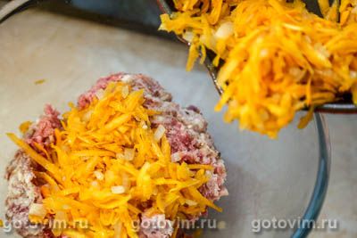 Фотографии рецепта Вареники с тыквой и мясом, 04 Вареники с тыквой и мясом, Шаг 04
