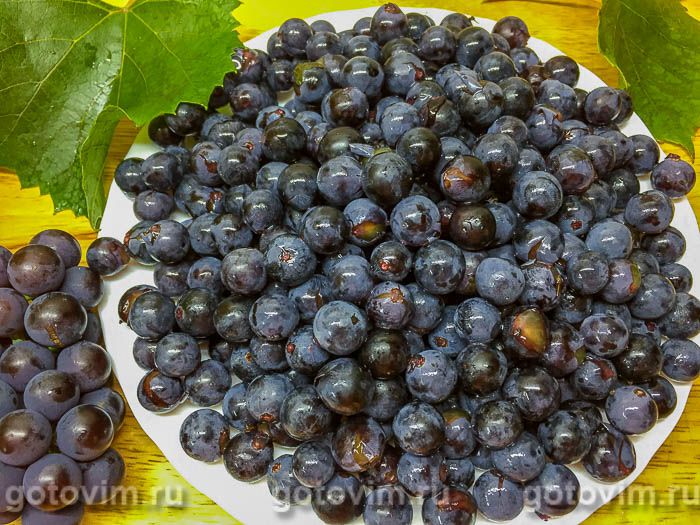 Фотографии рецепта Варенье из винограда, 01 Варенье из винограда, Шаг 01