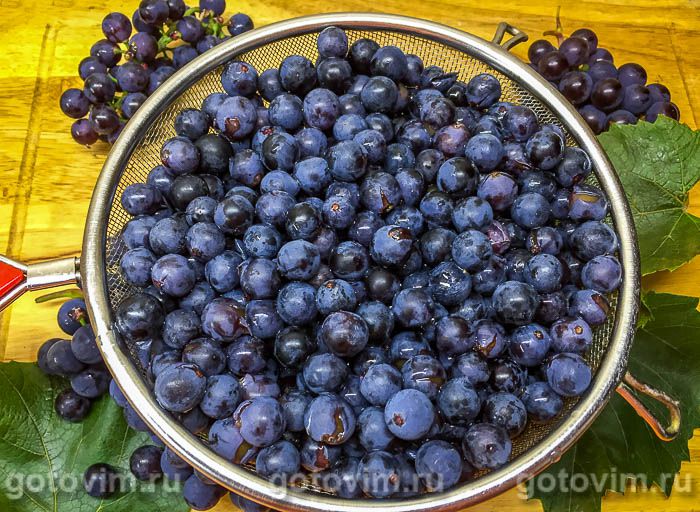 Фотографии рецепта Варенье из винограда, 02 Варенье из винограда, Шаг 02