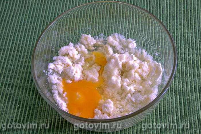 Фотографии рецепта Творожные ватрушки с крыжовником и штрейзелем, 02 Творожные ватрушки с крыжовником и штрейзелем, Шаг 02
