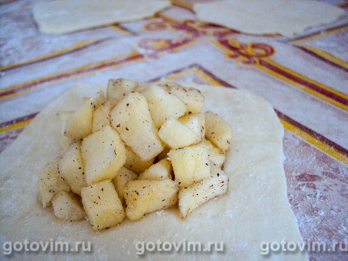 Фотографии рецепта Конвертики с яблоками, 06 Конвертики с яблоками, Шаг 06