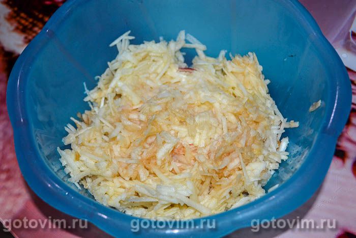 Фотографии рецепта Яблочные драники, 02 Яблочные драники, Шаг 02