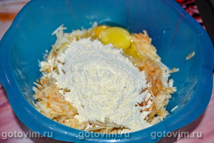 Фотографии рецепта Яблочные драники, 04 Яблочные драники, Шаг 04