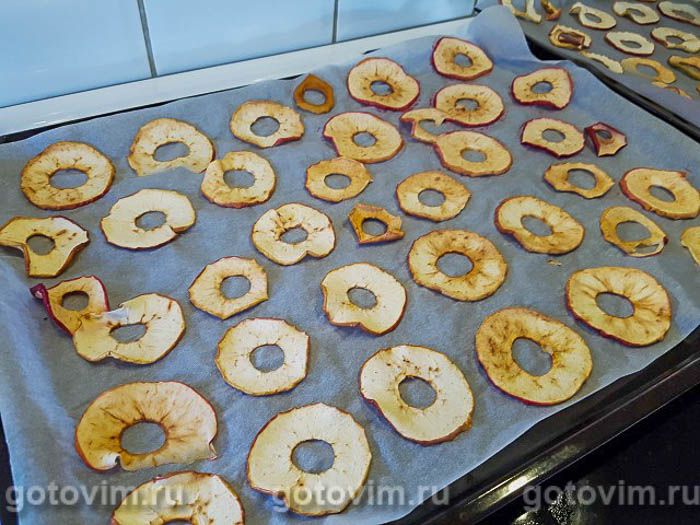 Фотографии рецепта Яблочные чипсы, 03 Яблочные чипсы, Шаг 03