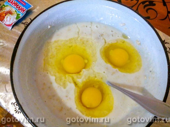 Фотографии рецепта Шарлотка с яблоками и овсяными хлопьями, 02 Шарлотка с яблоками и овсяными хлопьями, Шаг 02