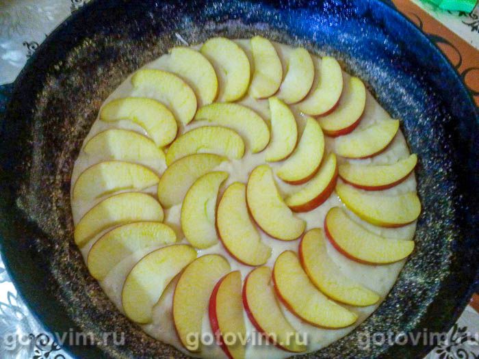 Фотографии рецепта Шарлотка с яблоками и овсяными хлопьями, 06 Шарлотка с яблоками и овсяными хлопьями, Шаг 06