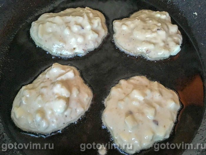 Фотографии рецепта Яблочно-огуречные оладьи с овсяными хлопьями, 06 Яблочно-огуречные оладьи с овсяными хлопьями, Шаг 06