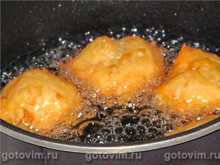 Фотографии рецепта Яблочные пончики, 04 Яблочные пончики, Шаг 04