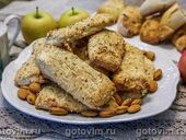 Язычки с орехами из теста на кефире
