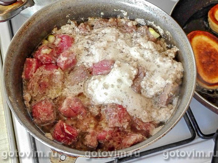 Фотографии рецепта Жаркое из говядины с кисло-сладким соусом, 03 Жаркое из говядины с кисло-сладким соусом, Шаг 03