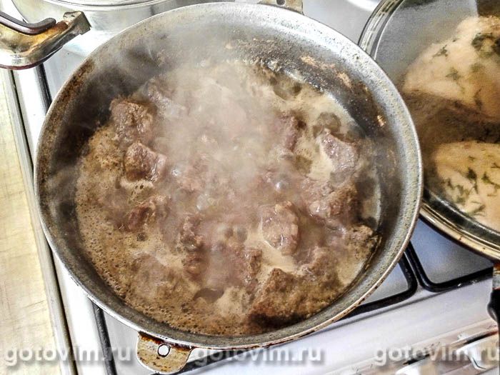 Фотографии рецепта Жаркое из говядины с кисло-сладким соусом, 04 Жаркое из говядины с кисло-сладким соусом, Шаг 04