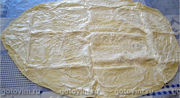 Фотографии рецепта Лаваш с крабовыми палочками, сыром и яйцом, 04 Лаваш с крабовыми палочками, сыром и яйцом, Шаг 04