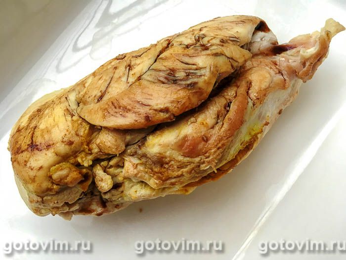 Фотографии рецепта Пряная куриная грудка для закусок, 05 Пряная куриная грудка для закусок, Шаг 05
