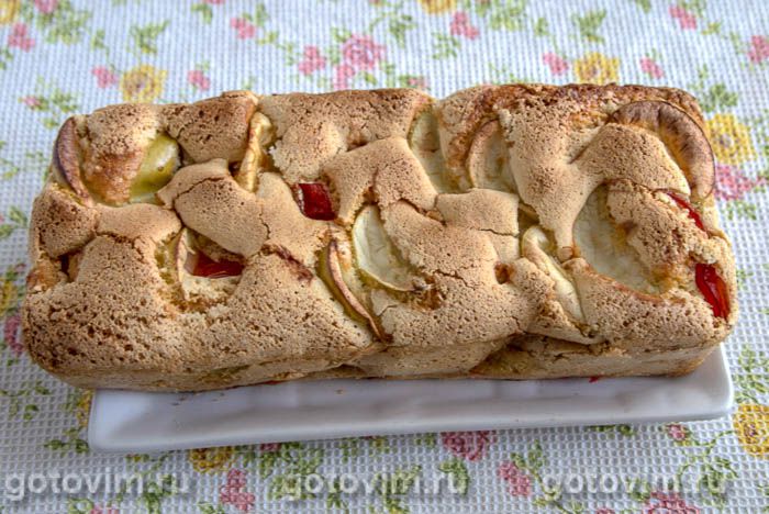 Фотографии рецепта Быстрый заливной кекс с алычой и яблоками, 06 Быстрый заливной кекс с алычой и яблоками, Шаг 06