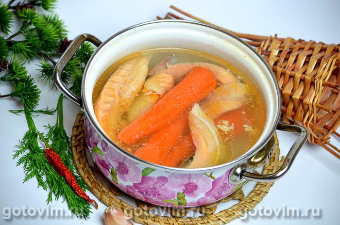 Фотографии рецепта Заливное из красной рыбы, 04 Заливное из красной рыбы, Шаг 04
