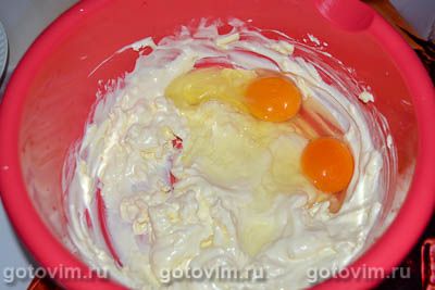 Фотографии рецепта Заливной пирог с сосисками и сыром, 02 Заливной пирог с сосисками и сыром, Шаг 02