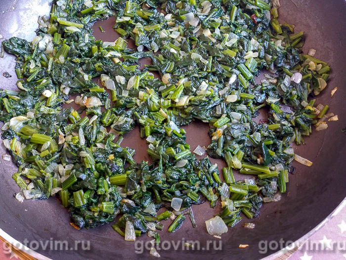 Фотографии рецепта Турецкий бурек (пирог со шпинатом), 03 Турецкий бурек (пирог со шпинатом), Шаг 03
