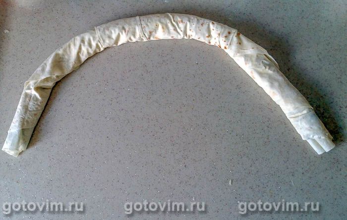 Фотографии рецепта Турецкий бурек (пирог со шпинатом), 07 Турецкий бурек (пирог со шпинатом), Шаг 07