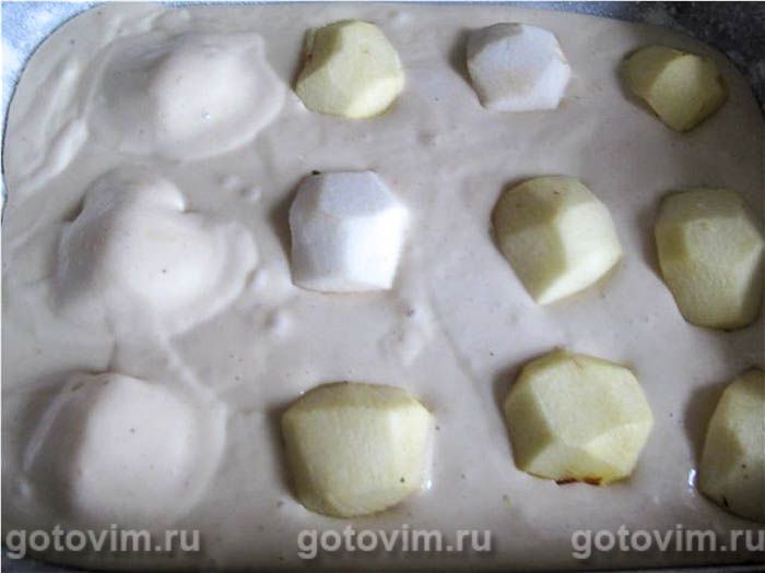 Фотографии рецепта Заливной порционный яблочный пирог, 01 Заливной порционный яблочный пирог, Шаг 01