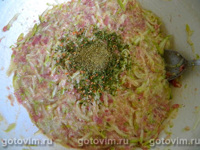 Фотографии рецепта Запеканка из кабачков с фаршем, 05 Запеканка из кабачков с фаршем, Шаг 05