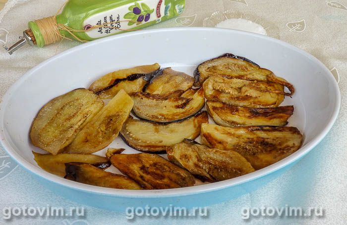 Фотографии рецепта Запеканка из баклажанов с мясным фаршем и помидорами, 03 Запеканка из баклажанов с мясным фаршем и помидорами, Шаг 03