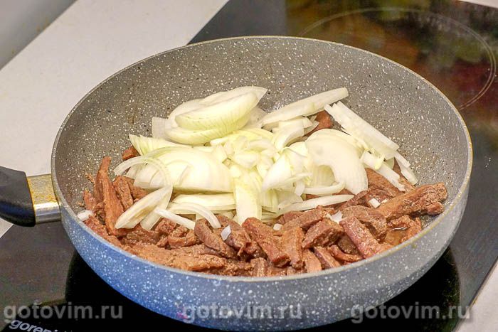 Фотографии рецепта Картофельная запеканка с мясом и квашеной капустой, 02 Картофельная запеканка с мясом и квашеной капустой, Шаг 02