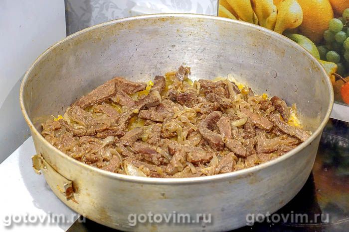 Фотографии рецепта Картофельная запеканка с мясом и квашеной капустой, 05 Картофельная запеканка с мясом и квашеной капустой, Шаг 05