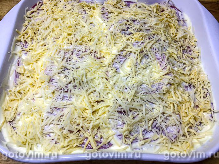 Фотографии рецепта Картофельная запеканка с мясом кролика под сырной корочкой, 07 Картофельная запеканка с мясом кролика под сырной корочкой, Шаг 07