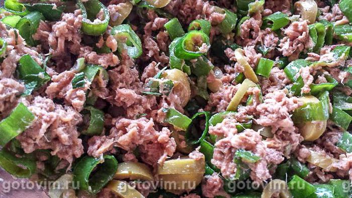 Фотографии рецепта Запеканка с тунцом и яйцом, 04 Запеканка с тунцом и яйцом, Шаг 04